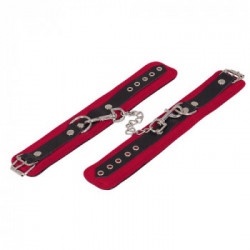 Zado Wild Thing Leather Ankle Cuff - Cavigliere in Pelle, Colore Roso e Nero