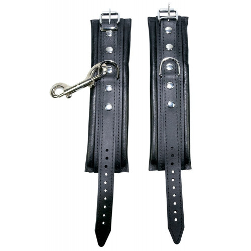 Zado Leather Cuffs - Manette in Pelle Nera