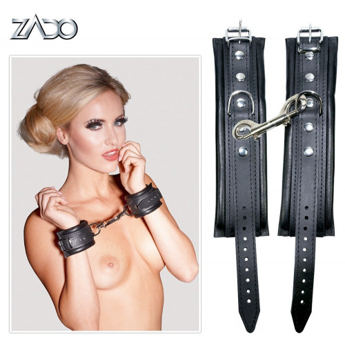 Zado Leather Cuffs - Manette in Pelle Nera