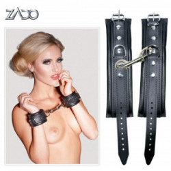 Zado Leather Cuffs - Manette in Pelle Nera