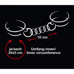 Bad Kitty Handcuffs Black - Manette in Similpelle, Nere