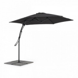 Bizzotto Yes Everyday Sorrento, Ombrellone a Braccio, Ø300x253 cm, Grigio Scuro