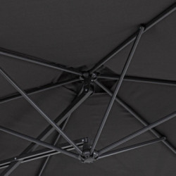 Bizzotto Yes Everyday Sorrento, Ombrellone a Braccio, Ø300x253 cm, Grigio Scuro