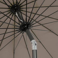 Bizzotto Yes Everyday Atlanta Ombrellone, Ø270x240 cm, Tortora