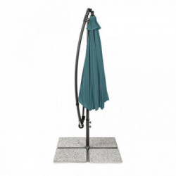 Bizzotto Yes Everyday Texas, Ombrellone a Braccio, Palo Girevole, Ø300x260 cm, Pavone