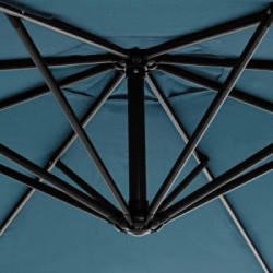 Bizzotto Yes Everyday Texas, Ombrellone a Braccio, Palo Girevole, Ø300x260 cm, Pavone