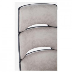 Bizzotto Yes Everyday Bart, Sedia da Ufficio, Similpelle, Girevole, 42x40x87/90 cm, Grigio