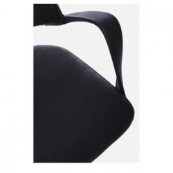 Bizzotto Yes Everyday Bart, Sedia da Ufficio, Similpelle, Girevole, 42x40x87/90 cm, Nero