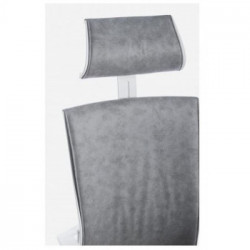 Bizzotto Yes Everyday Gordon, Sedia da Ufficio, Similpelle, Girevole, 64,5x57,5x121/131 cm, Grigio