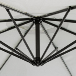 Bizzotto Yes Everyday Texas, Ombrellone a Braccio, Palo Girevole, Ø300x260 cm, Naturale