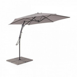 Bizzotto Yes Everyday Sorrento, Ombrellone a Braccio, Ø300x253 cm, Tortora