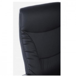 Bizzotto Yes Everyday Laurence, Sedia da Ufficio, Similpelle, Girevole, 46,1x71x108/116 cm, Nero
