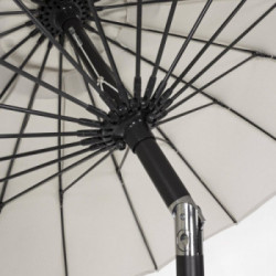 Bizzotto Yes Everyday Atlanta Ombrellone, Ø270x240 cm, Naturale