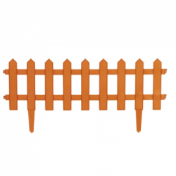 Conf. 5 bordi ornamentali a pannello "staccionata" marrone