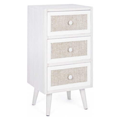 Cassettiera Yes Everyday Montiel Bianco e Lino...