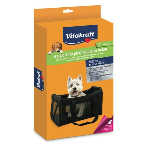 Vitakraft Trasportino in tessuto piegh. 39457