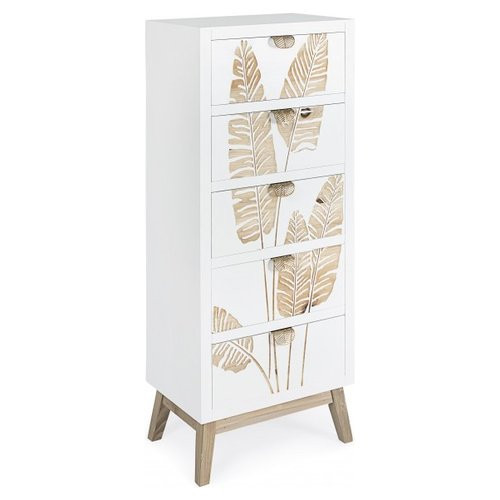 Cassettiera Yes Everyday Folium Bianco e Legno...