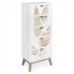 Cassettiera Yes Everyday Folium Bianco e Legno chiaro 0744968