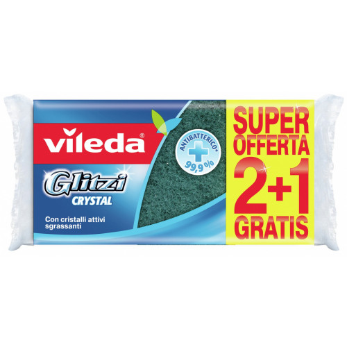Vileda Spugna Glitzi Crystal 2+1
