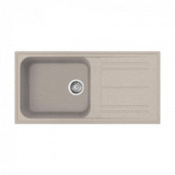 Smeg LZ150AV2 - Lavello da Incasso, Una Vasca con Gocciolatoio, 100 cm, Avena