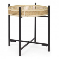 Tavolino Yes Everyday Elyot Nero e Legno naturale 0722131