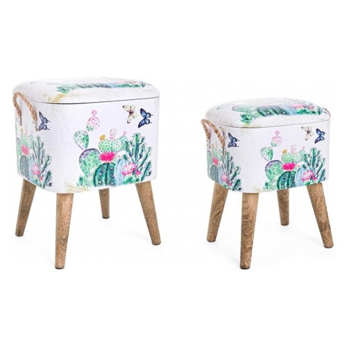 Yes Everyday SET2 SGABELLO CONTENITORE FORESTIS...