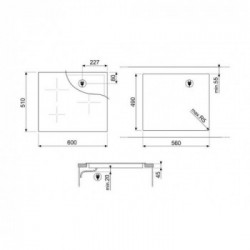 Smeg SI1M7633B - Piano Cottura a Induzione, 3 Zone Cottura, 60 cm, Nero