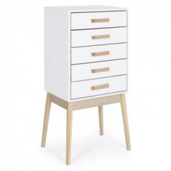 Cassettiera Yes Everyday Ordinary Bianco e Legno naturale 0740048