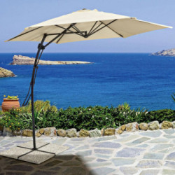 Bizzotto Yes Everyday Sorrento, Ombrellone a Braccio, Ø300x253 cm, Naturale