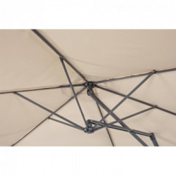 Bizzotto Yes Everyday Sorrento, Ombrellone a Braccio, Ø300x253 cm, Naturale