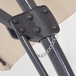 Bizzotto Yes Everyday Sorrento, Ombrellone a Braccio, Ø300x253 cm, Naturale