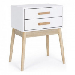 Cassettiera Yes Everyday Ordinary Bianco e Legno naturale 0740046