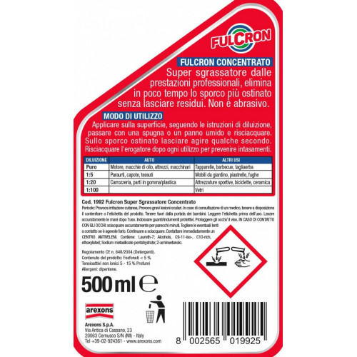 Fulcron 2051 Super Sgrassatore Concentrato...