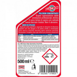 Fulcron 2051 Super Sgrassatore Concentrato Detergente Professionale, Spray 500 ml