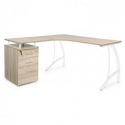Scrivania Yes Everyday Kavita Bianco e Legno chiaro 0710376