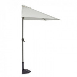 Bizzotto Yes Everyday Kalife, Ombrellone a Mezzaluna, 270x135x232 cm, Naturale