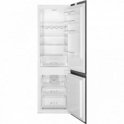 Smeg C3170NE - Frigorifero Combinato da Incasso, 262 Litri, Classe E (A++), 54 x 177.5 x 54.5 cm
