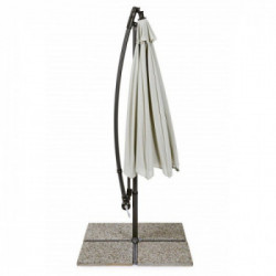 Bizzotto Yes Everyday Texas, Ombrellone a Braccio, Palo Girevole, 200x300x260 cm, Naturale