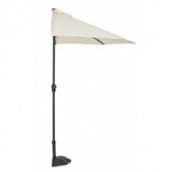 Bizzotto Yes Everyday Kalife, Ombrellone a Mezzaluna, 270x135x232 cm, Ecru