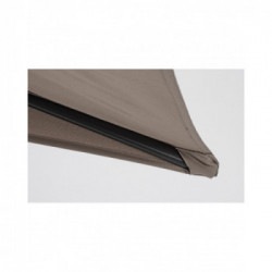 Bizzotto Yes Everyday Kalife, Ombrellone a Mezzaluna, 270x135x232 cm, Tortora