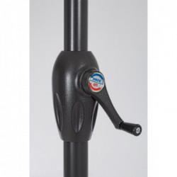 Bizzotto Yes Everyday Kalife, Ombrellone a Mezzaluna, 270x135x232 cm, Tortora