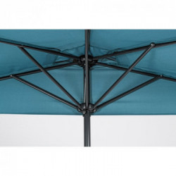 Bizzotto Yes Everyday Kalife, Ombrellone a Mezzaluna, 270x135x232 cm, Pavone