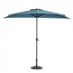 Bizzotto Yes Everyday Kalife, Ombrellone a Mezzaluna, 270x135x232 cm, Pavone