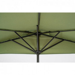 Bizzotto Yes Everyday Kalife, Ombrellone a Mezzaluna, 270x135x232 cm, Verde Oliva