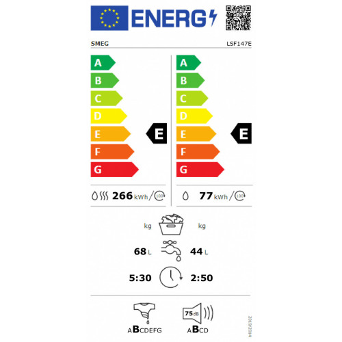 Smeg LSF147E lavasciuga Libera installazione...