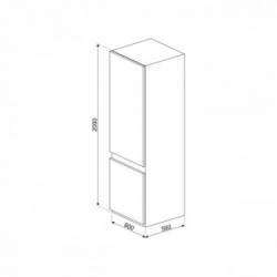 Smeg FC20XDNE - Frigorifero Combinato, NoFrost, 331 Litri, Classe E