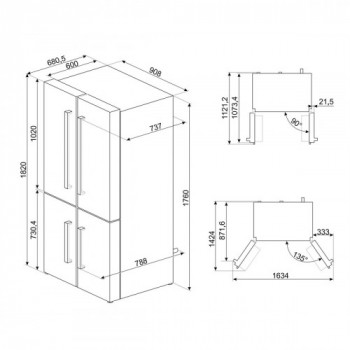 Smeg FQ60BDF - Frigorifero... 2