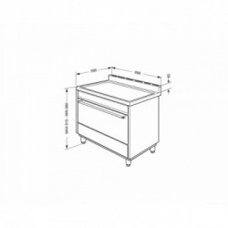 Smeg B901GMXI9 - Cucina a Gas, 5 Fornello(i), 89.8 cm, Forno Ventilato, Acciaio Inossidabile, Classe A