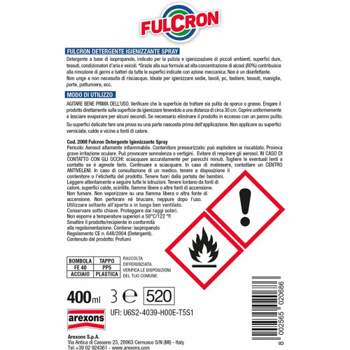 Fulcron 2568 Detergente Igienizzante, per...