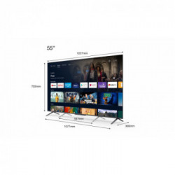 TCL 55C725 TV 139,7 cm (55") QLed 4K, HDR10+ Dolby Vision, AndroidTV , Google , Onkyo con Dolby Atmos